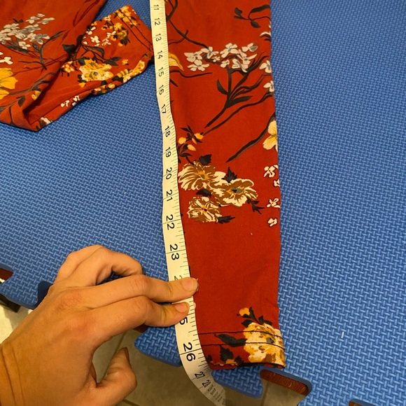 Super Soft Leggings Small Japanese Garden Floral Full Length - Picture 11 of 12